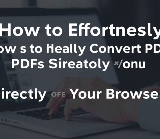 How to Effortlessly Convert PDFs Directly from Your Browser: A Step-by-Step Guide How to Effortlessly Convert PDFs Directly from Your Browser: A Step-by-Step Guide